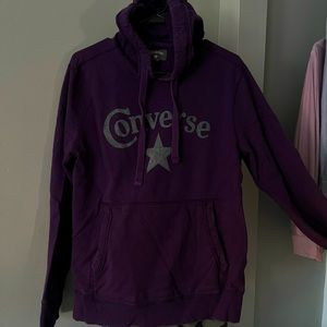 Converse hoodie dark purple